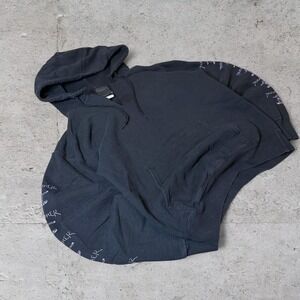 Mens vintage black thrasher heavyweight hoodie size mens small cut neck